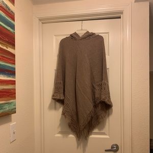 Cato tan poncho sweater
